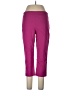 JM Collection Solid Purple Active Pants Size L - photo 1