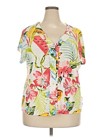 C&C California Short Sleeve Blouse (view 1)