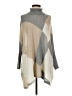 Calvin Klein 100% Acrylic Gray Poncho Size Sm - Med - photo 1