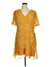 Express 100% Polyester Yellow Cocktail Dress Size XL - photo 1