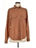 DAILYLOOK Solid Brown Long Sleeve Blouse Size M - photo 1