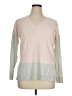 E3 by Etcetera Color Block Pink Pullover Sweater Size XL - photo 1