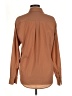 DAILYLOOK Solid Brown Long Sleeve Blouse Size M - photo 2