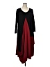 Comfy U.S.A. Color Block Black Casual Dress Size 1X - photo 1
