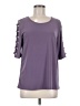 89th & Madison Purple Short Sleeve Top Size M - photo 1