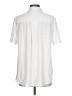 Theory White Short Sleeve Button-Down Shirt Size L - photo 2