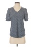 Adrianna Papell Gray Short Sleeve Blouse Size XS - photo 1