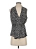 Banana Republic 100% Polyester Animal Print Black Sleeveless Blouse Size S - photo 1