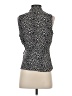 Banana Republic 100% Polyester Animal Print Black Sleeveless Blouse Size S - photo 2