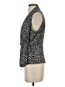 Banana Republic 100% Polyester Animal Print Black Sleeveless Blouse Size S - photo 5