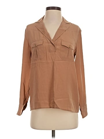 J.Crew Long Sleeve Silk Top (view 1)