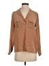 J.Crew 100% Silk Tan Long Sleeve Silk Top Size XS - photo 1