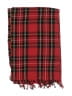 Unbranded Plaid Red Scarf One size - photo 2