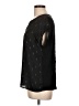 Papermoon 100% Polyester Black Short Sleeve Blouse Size L - photo 5