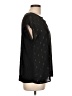 Papermoon 100% Polyester Black Short Sleeve Blouse Size L - photo 4