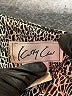 Kathy Che 100% Polyester Animal Print Gray Short Sleeve Blouse Size M - photo 4
