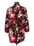 Jaclyn Smith 100% Polyester Floral Red 3/4 Sleeve Blouse Size L - photo 2