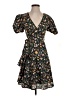 Avantlook 100% Polyester Floral Black Casual Dress Size S - photo 1