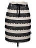 Robert Rodriguez Stripes Tan Gray Casual Skirt Size 2 - photo 1