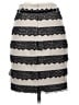 Robert Rodriguez Stripes Tan Gray Casual Skirt Size 2 - photo 2