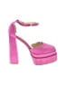 Azalea Wang Color Block Pink Heels Size 7 1/2 - photo 1