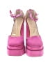 Azalea Wang Color Block Pink Heels Size 7 1/2 - photo 2