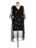 Express 100% Polyester Floral Black Casual Dress Size XL - photo 1