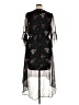 Express 100% Polyester Floral Black Casual Dress Size XL - photo 2