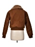 H&M 100% Polyester Brown Faux Fur Jacket Size M - photo 2