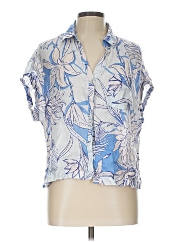 H By Halston Short Sleeve Blouse (view 1)