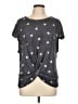 Lucky Brand Stars Gray Short Sleeve Top Size L - photo 1