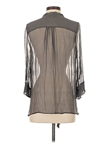 Elizabeth and James 3/4 Sleeve Silk Top (view 2)