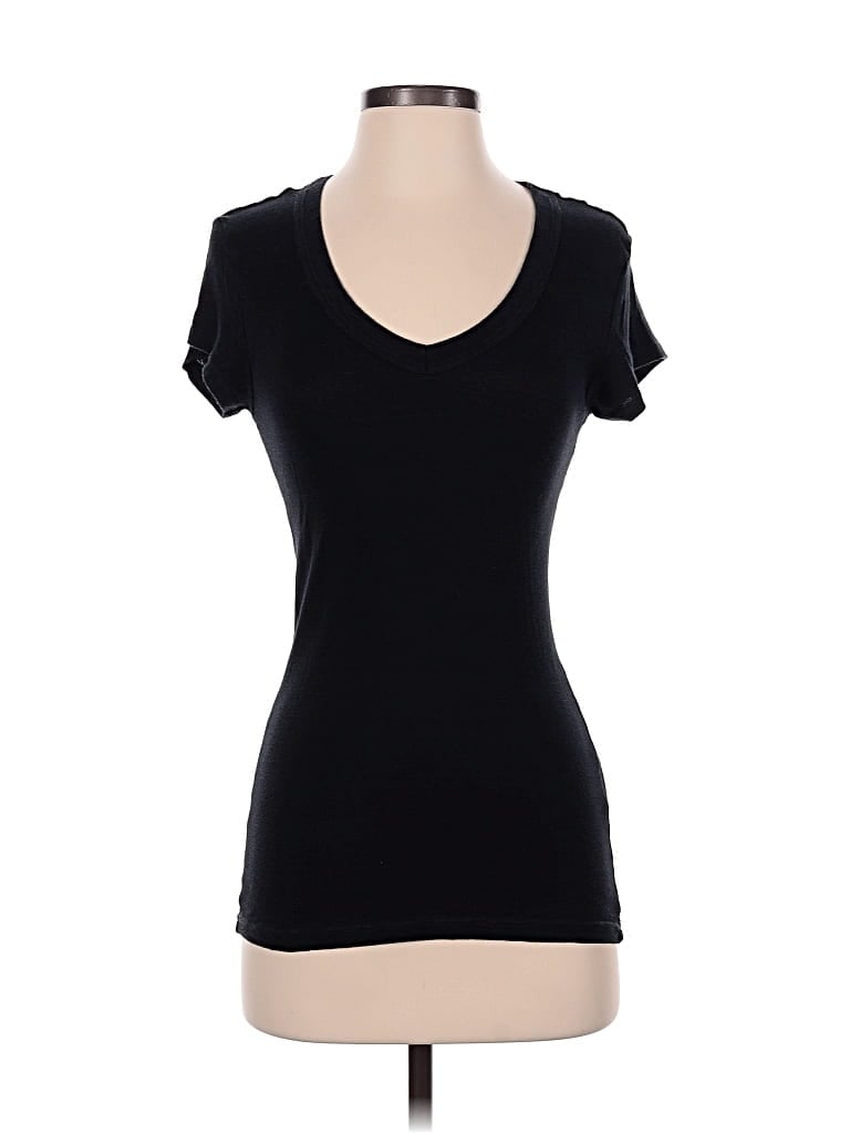 Pre-owned Michael Stars Short Sleeve T-shirt In Black