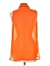 a.n.a. A New Approach 100% Polyester Orange Sleeveless Blouse Size L - photo 2
