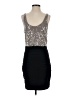 Express 100% Polyester Silver Cocktail Dress Size S - photo 1