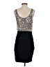 Express 100% Polyester Silver Cocktail Dress Size S - photo 2