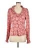 Etcetera Pink Long Sleeve Silk Top Size 6 - photo 1