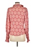Etcetera Pink Long Sleeve Silk Top Size 6 - photo 2