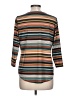 EMALINE Stripes Brown 3/4 Sleeve T-Shirt Size L (petite) - photo 2