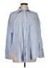 Bershka Blue Long Sleeve Polo Size M - photo 1