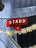 STAUD Stripes Blue Pullover Sweater Size M - photo 6