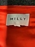 Milly 100% Polyester Floral Orange Red Cocktail Dress Size S (estimated) - photo 7