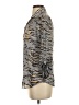 David Cline Animal Print Gray 3/4 Sleeve Blouse Size S - photo 5