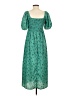 Missguided 100% Polyester Green Casual Dress Size 2 - photo 2