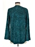 MICHAEL Michael Kors Teal Long Sleeve Blouse Size M - photo 2