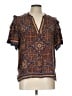 Democracy Orange Short Sleeve Blouse Size L - photo 1