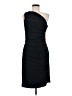 Suzi Chin Solid Black Cocktail Dress Size 8 - photo 1