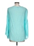 Zac & Rachel Teal Long Sleeve Blouse Size L - photo 2