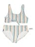 Old Navy Stripes White Two Piece Swimsuit Size 14 - 16 - photo 1
