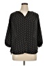 Pleione 100% Polyester Polka Dots Black 3/4 Sleeve Blouse Size XL - photo 1
